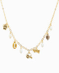 Gameday Touchdown Football Multi Charm Necklace