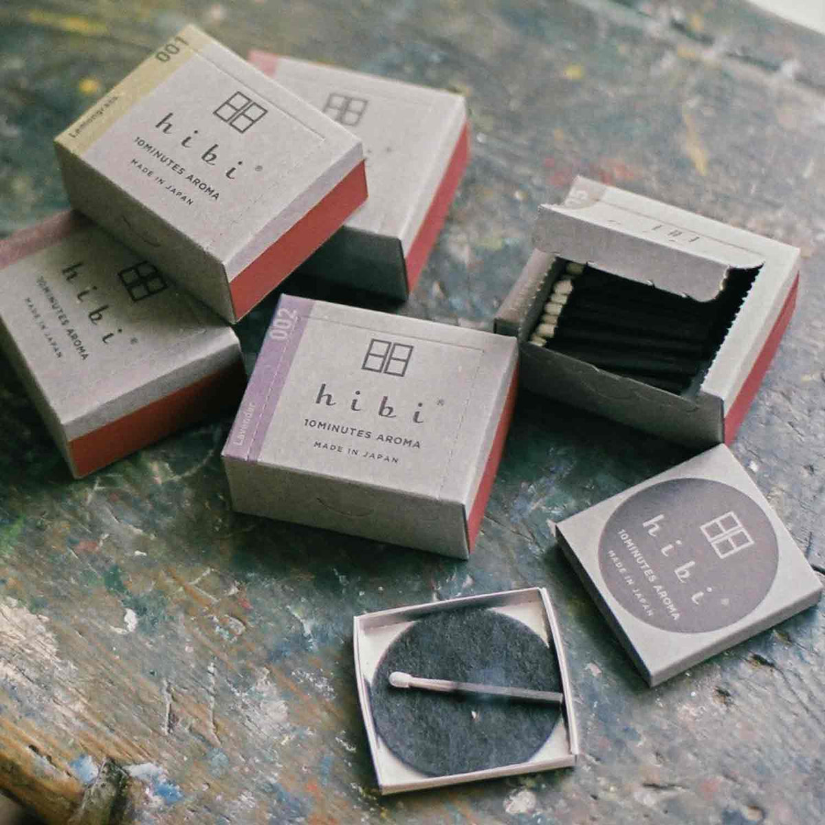 Hibi - Box of 30 Incense Matches: Mimosa