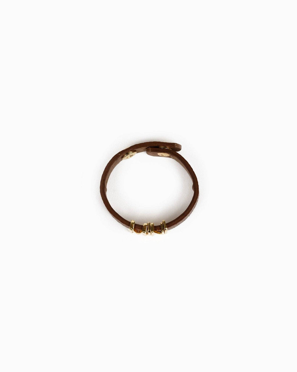 MAMA & MINI Leather Bracelet Set: Brown
