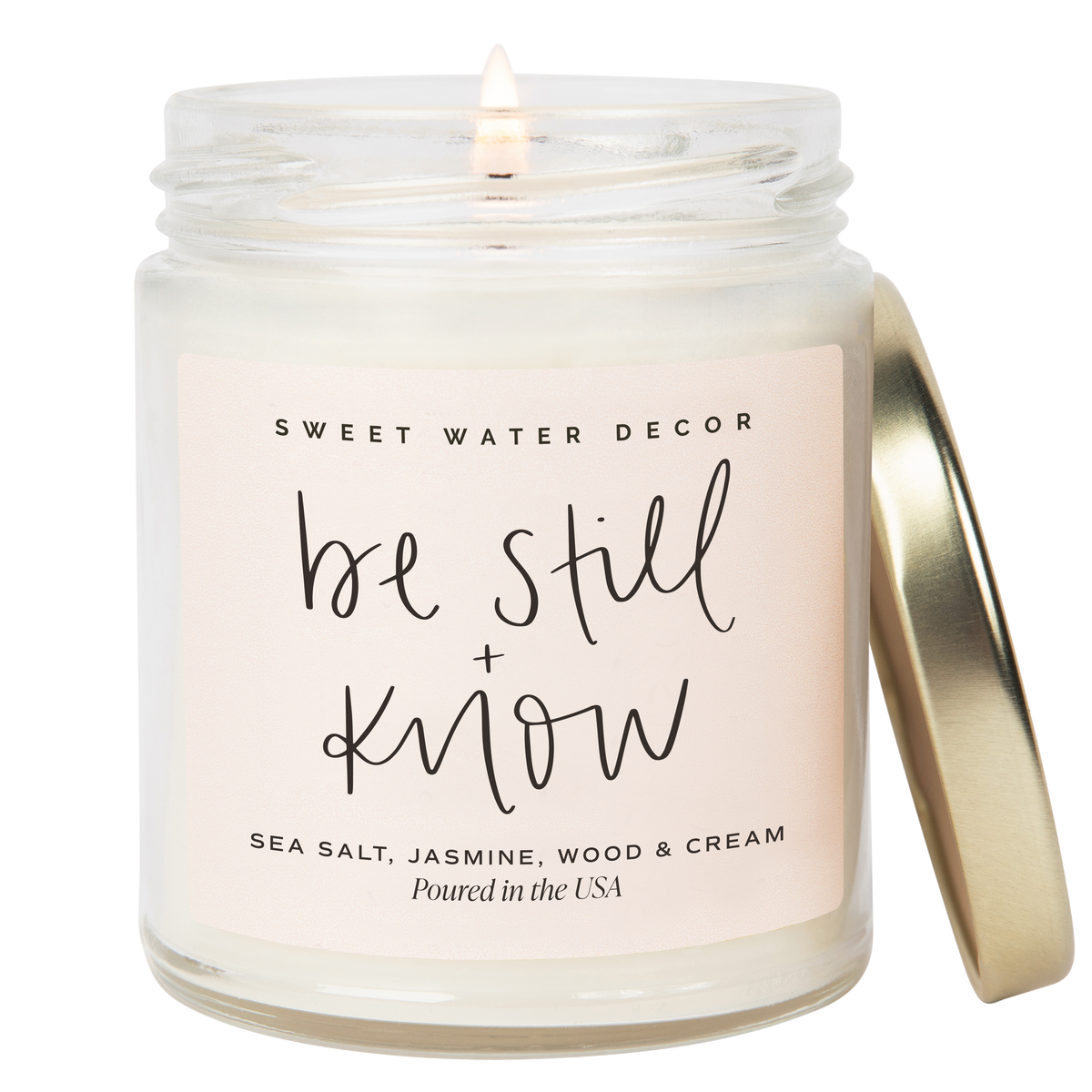 Be Still and Know 9 oz Soy Candle - Home Decor & Gifts