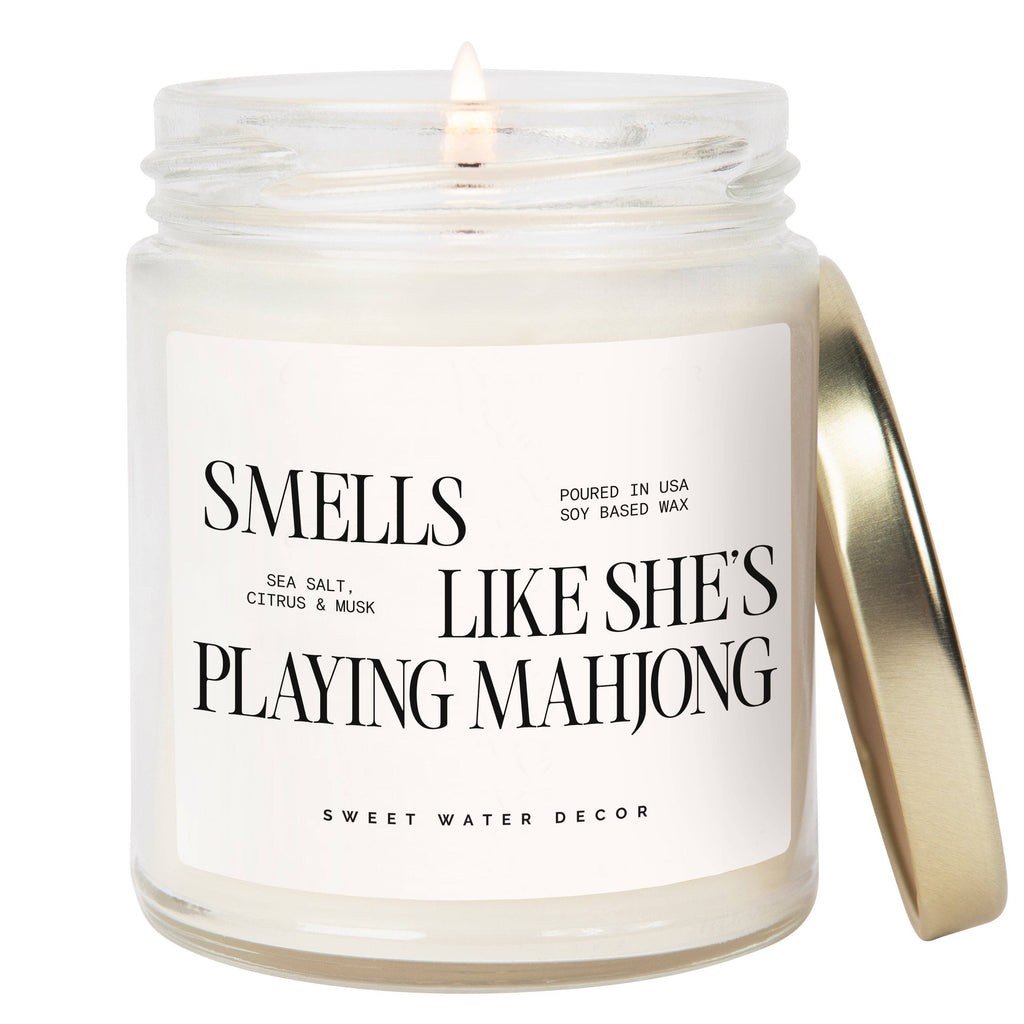Smells Like She's Playing Mahjong 9 oz Soy Candle