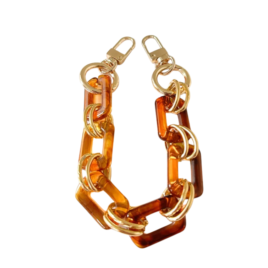 CBS-27 CHAIN STRAP FOR BAGS: CROSSBODY / WHITE