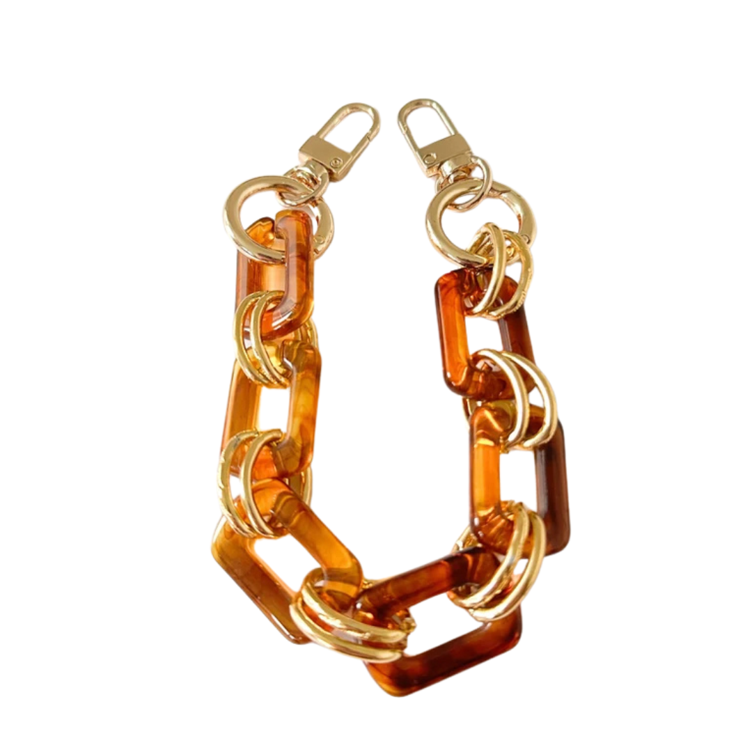 CBS-27 CHAIN STRAP FOR BAGS: CROSSBODY / WHITE
