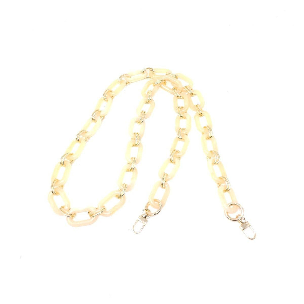 CBS-27 CHAIN STRAP FOR BAGS: CROSSBODY / WHITE