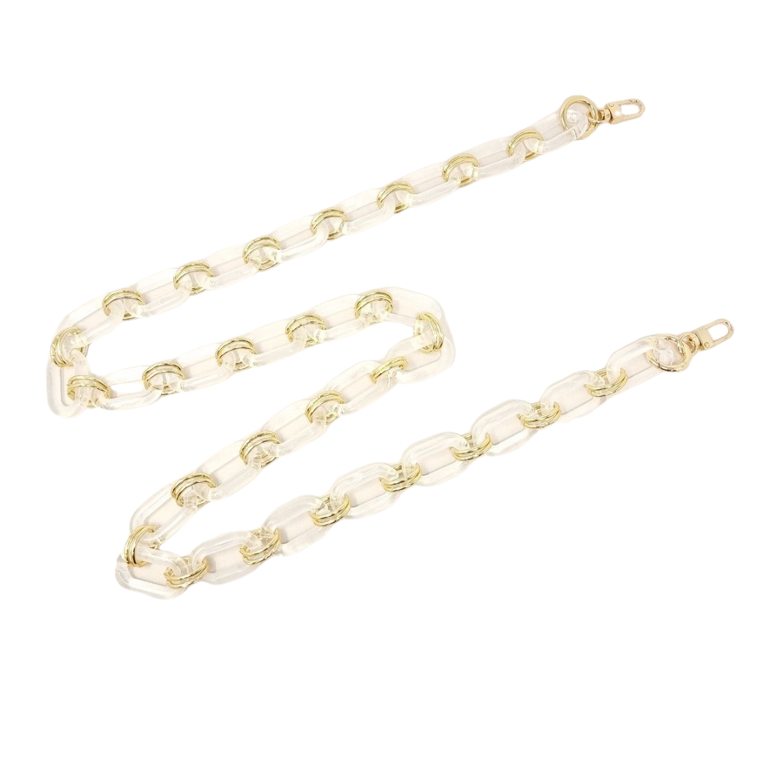 CBS-27 CHAIN STRAP FOR BAGS: SHORT / BROWN