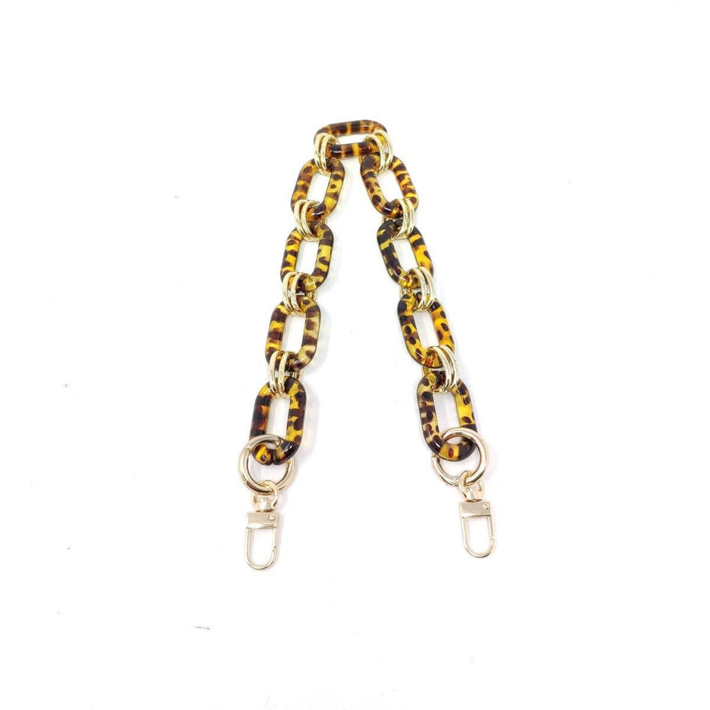 CBS-27 CHAIN STRAP FOR BAGS: CROSSBODY / BROWN