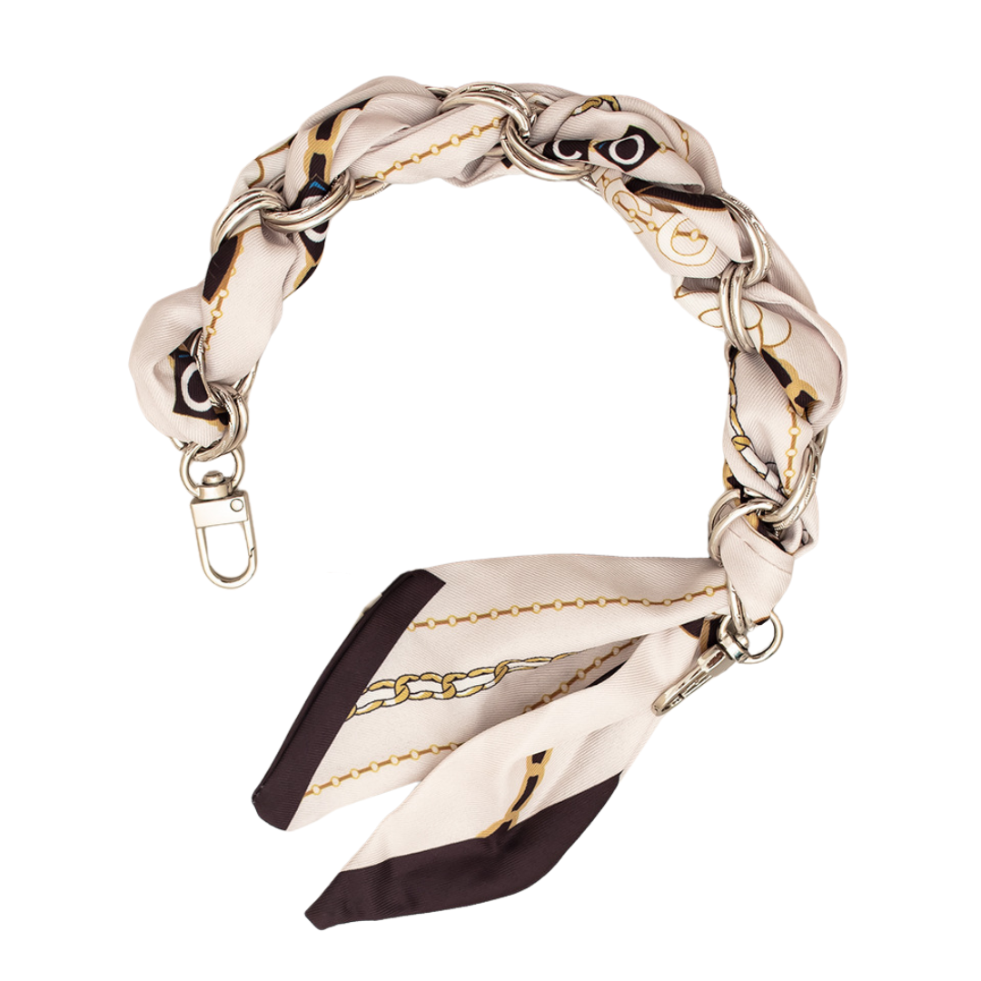 CBS-39 CHAIN FOR BAGS AND PHONE: 17.BEIGE/BROWN