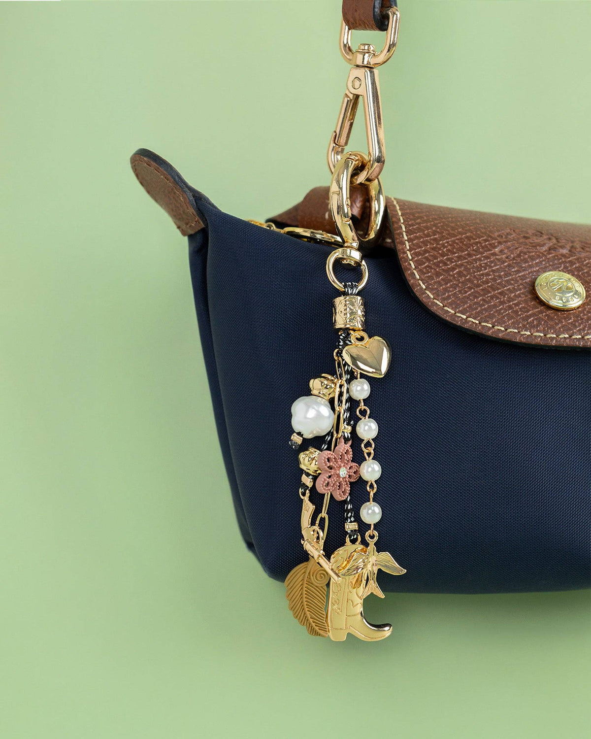 Free-Spirited Western Cowgirl Bag Charm