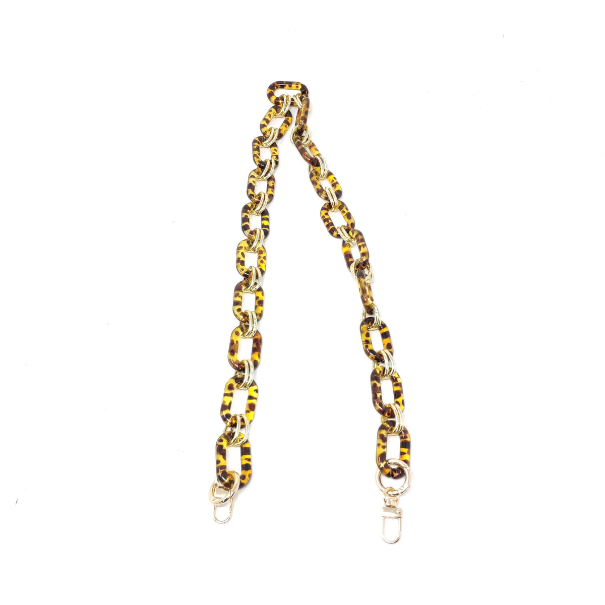 CBS-27 CHAIN STRAP FOR BAGS: SHORT / BROWN