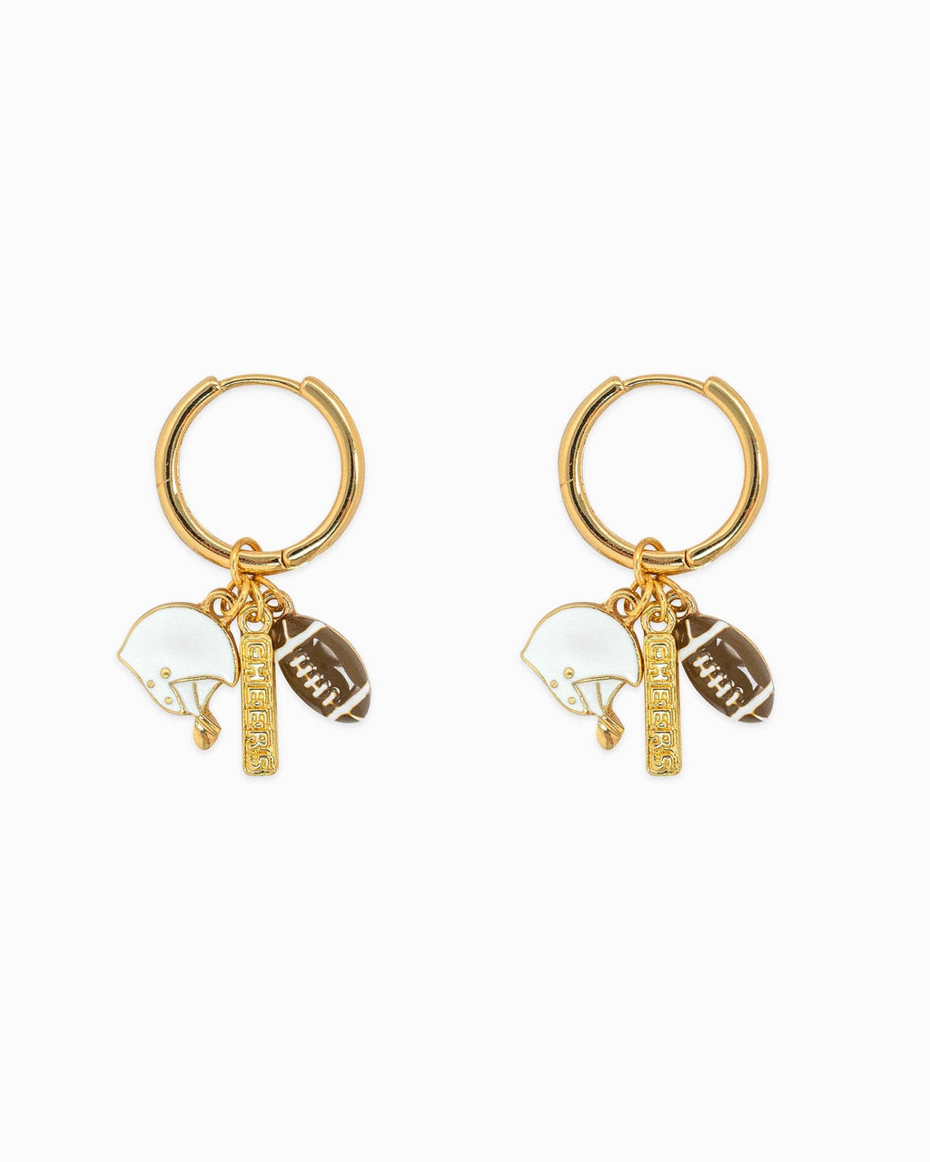 Sports Football Multi Charm Earrings