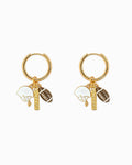 Sports Football Multi Charm Earrings