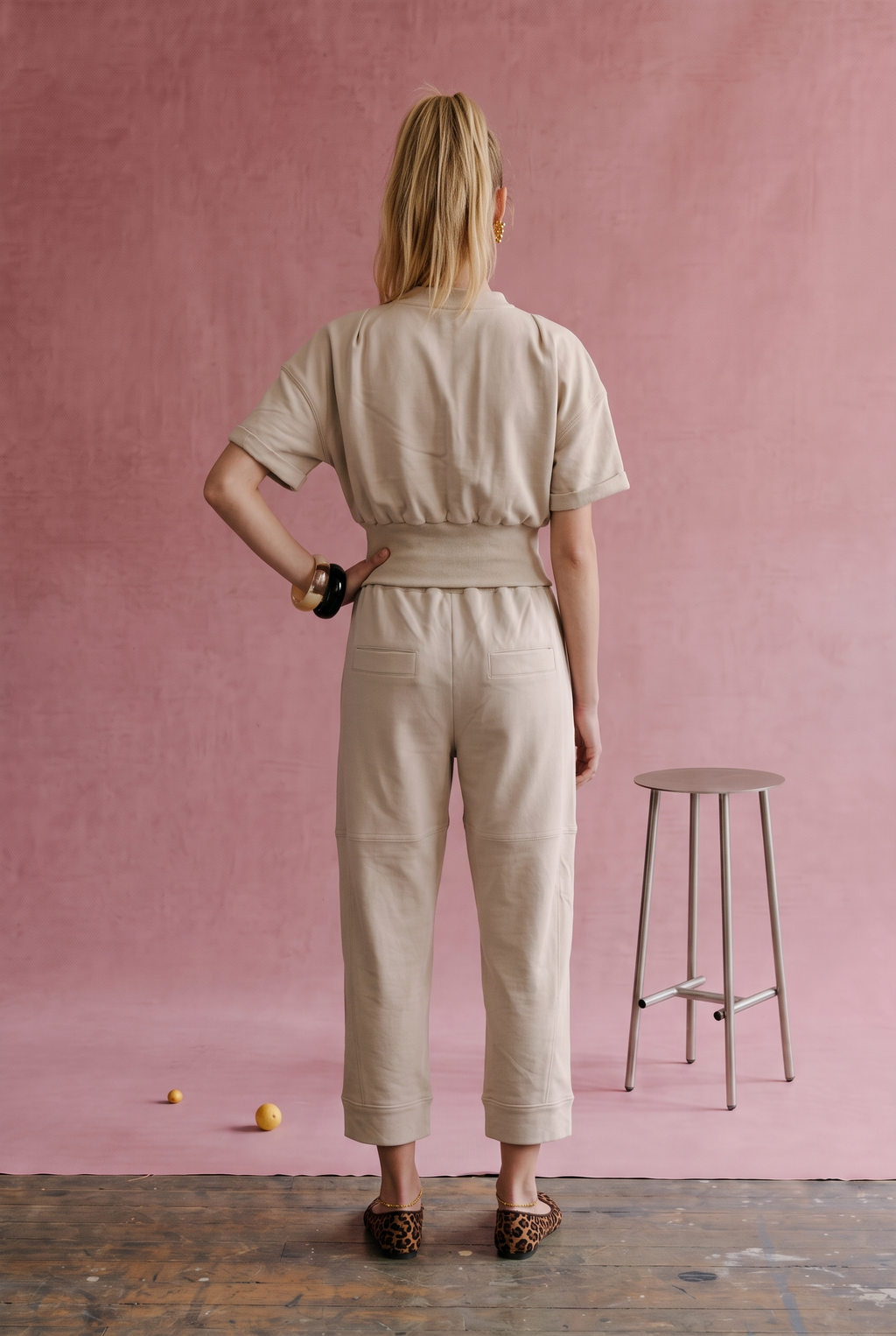 Yours Truly Soft Drawstring Wide leg Cuffed Pants