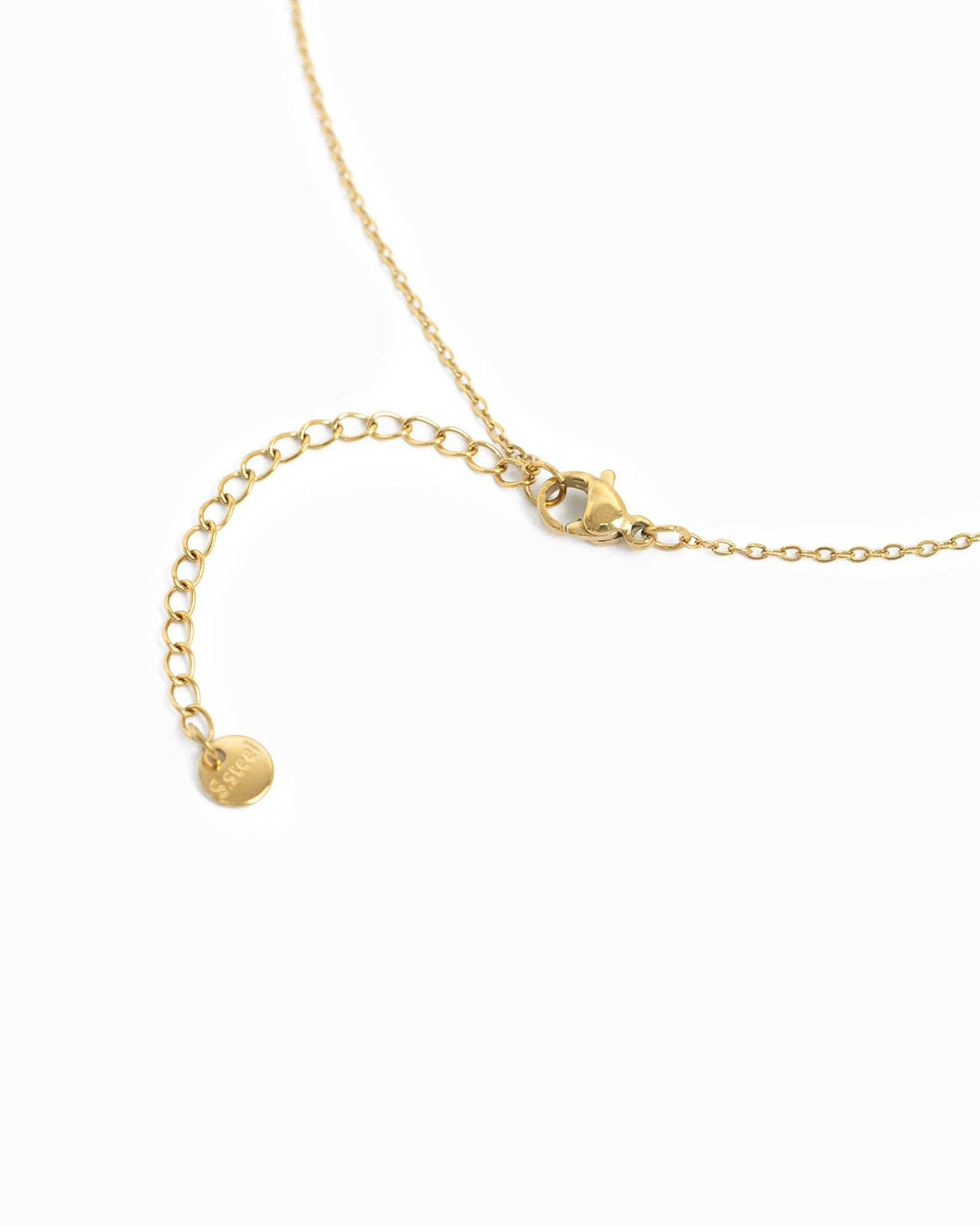 Stainless Mariner Oval Station Chain Necklace